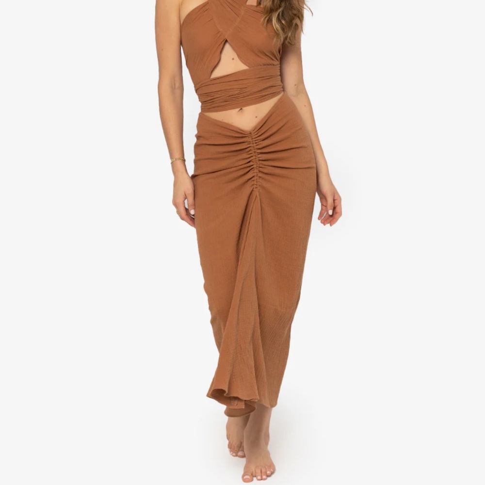 Just Bee Queen Rust two piece set